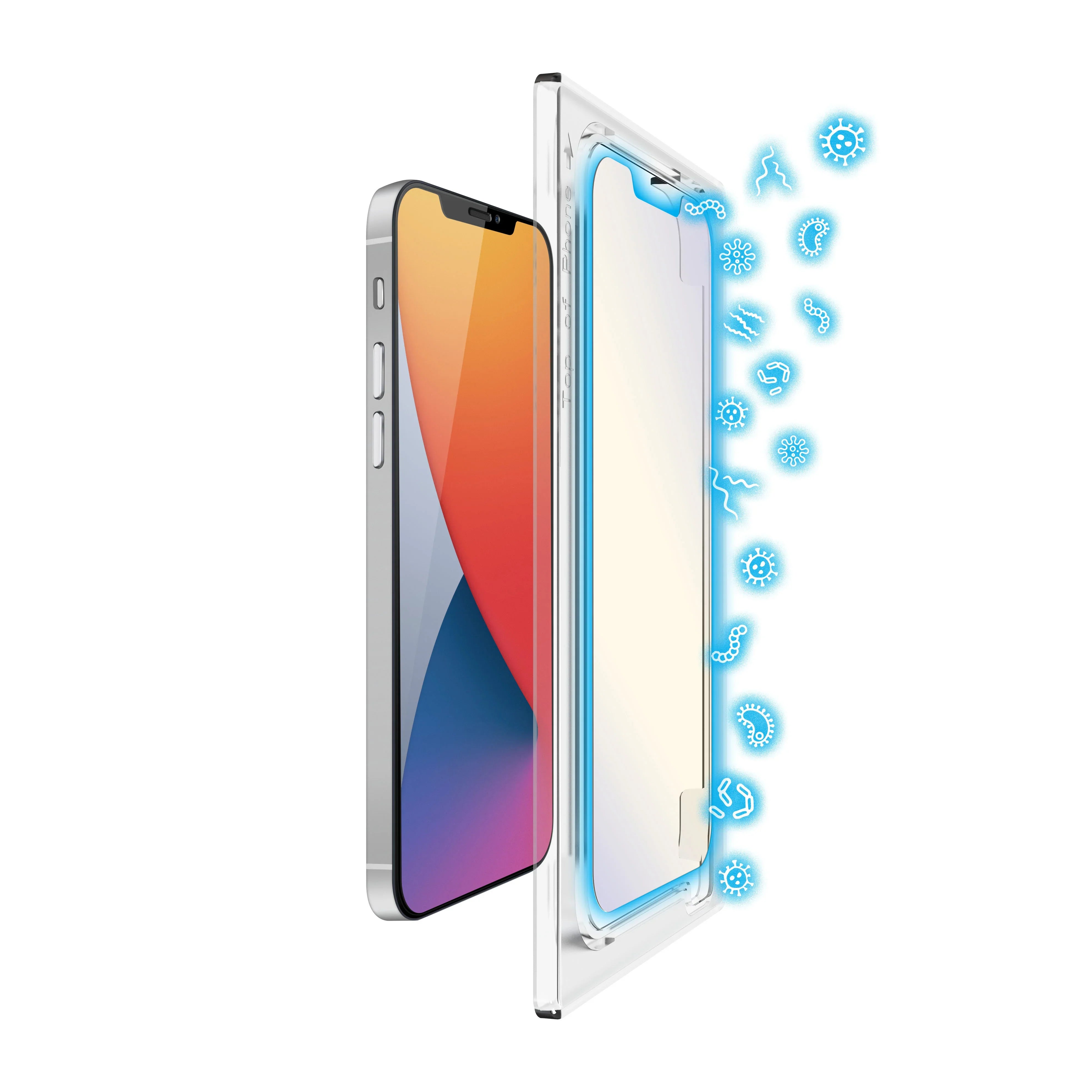 Torrii Bodyglass Anti-Bacterial Coating For iPhone 12 Pro Max - Anti Blue Light - Tashqila Torrii Bodyglass Anti-Bacterial Coating For iPhone 12 Pro Max - Anti Blue Light - Tashqila